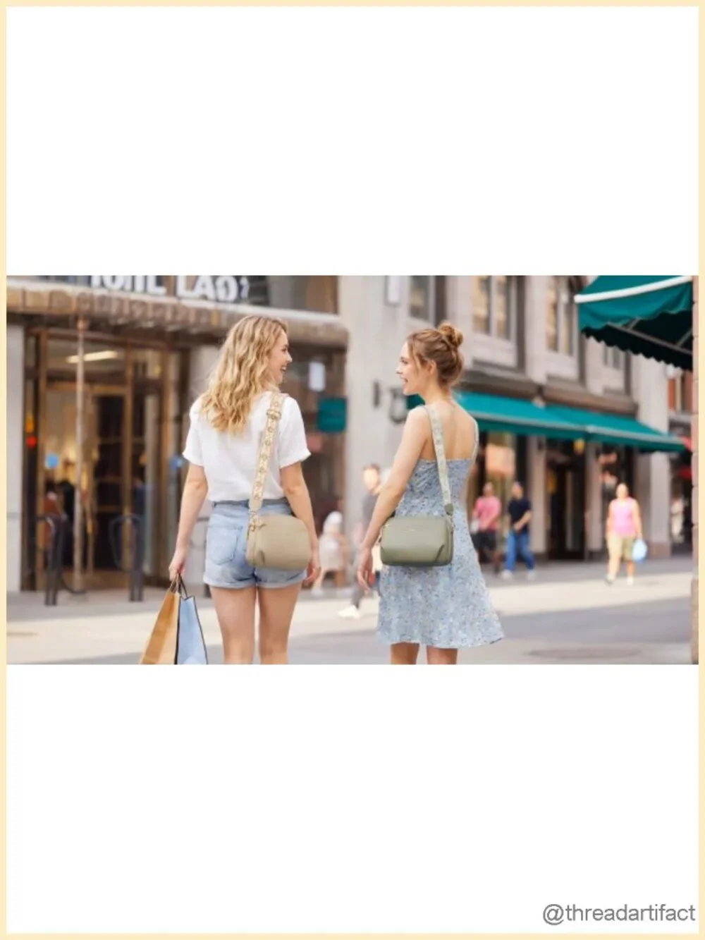 Vegan Leather Crossbody Bag Anti Theft RFID Blocking Multi Pockets Wide